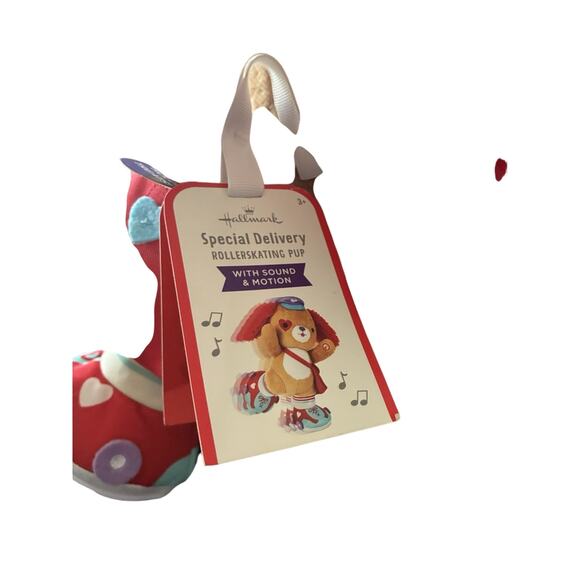Hallmark Valentine Special Delivery 12” Roller Skating Pup Singing Plush - Picture 3 of 11